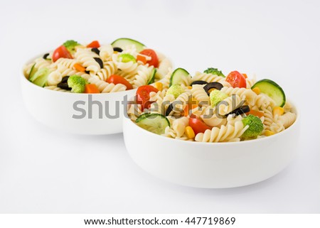 Similar – Image, Stock Photo Pasta salad Food Vegetable