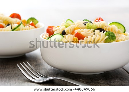 Image, Stock Photo Pasta salad Food Vegetable