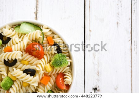 Similar – Image, Stock Photo Pasta salad Food