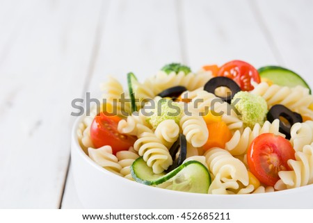 Image, Stock Photo Pasta salad Food