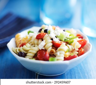 Pasta Salad With Olives And Feta Cheese