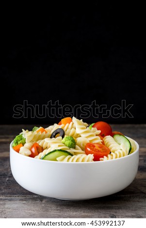 Similar – Image, Stock Photo Pasta salad Food Vegetable