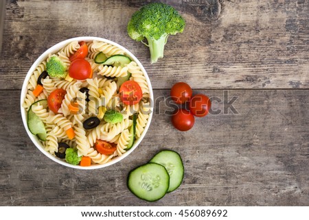 Similar – Pasta salad Food Vegetable