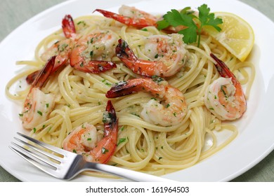 Pasta With Shrimp Scampi