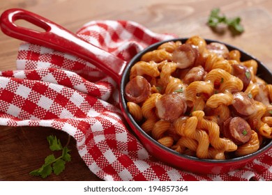 Pasta With Smoked Sausage And Cheesy Tomato Sauce