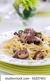 Pasta Tartufo With Mushrooms And Truffle Butter