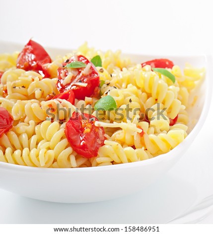 Similar – Image, Stock Photo Pasta salad Food Vegetable