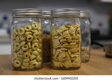 Pasta From Trader Joes In Mason Jars