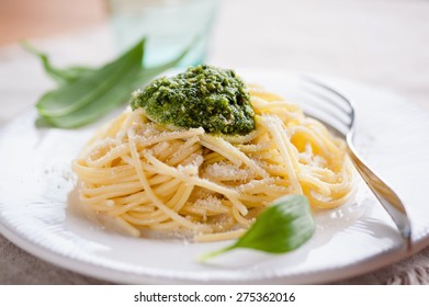 Pasta With Wild Garlic Pesto