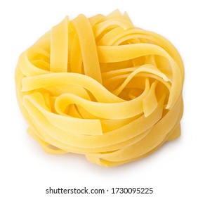 Pasta Yellow Isolated On White Background