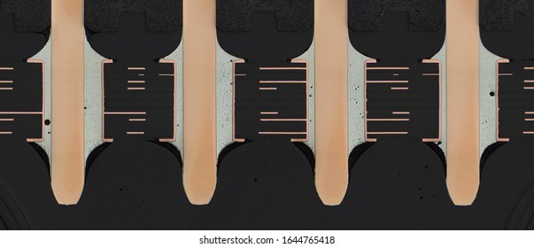 Paste Through Hole Connector With Soldering On PCB Crossection 