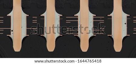 Paste through hole connector with soldering on PCB crossection 