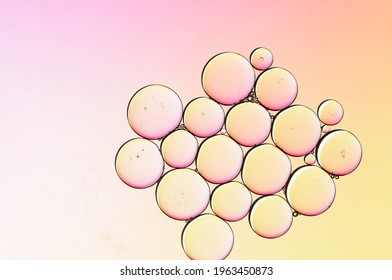 Pastel Abstract Background With Oil And Water