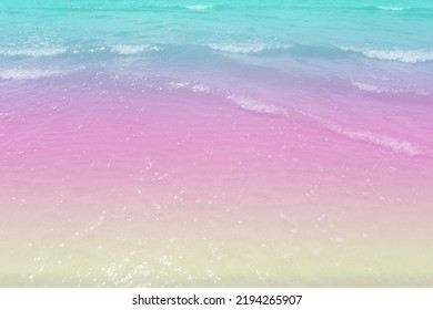 Pastel Beach Copy Space Available 