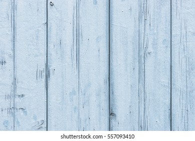 Pastel Blue Wood Planks Background.