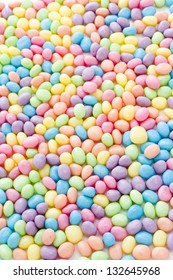 Pastel Color Jelly Beans For Easter.