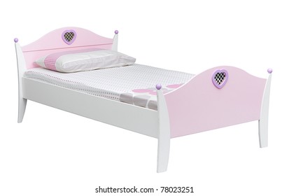 A Pastel Color Kids Bed