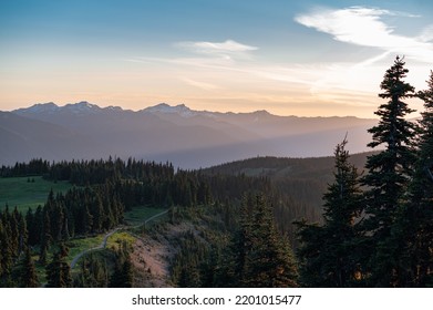 Pastel Colors Mountaintop Sunset Love