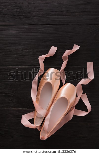 black pointe shoe ribbon