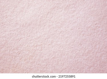 Pastel Pink Towel Blanket Texture Background. Soft And Fluffy Fabrics.