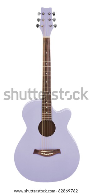 pastel purple guitar