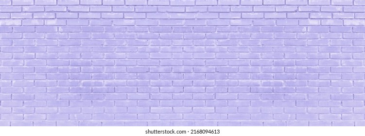 Pastel purple painted old shabby brick wall wide texture. Lavender color grunge brickwork masonry. Abstract textured background - Shutterstock ID 2168094613