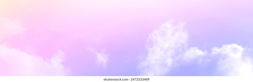 Cielo pastel con nubes