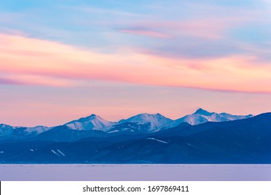 Pastel Sky ,sunset On Baikal Lake