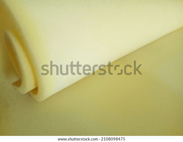 pastel yellow\
sponge foam roll partially\
sighted