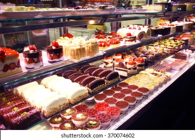 Pastry Shop. Variety Of Cakes