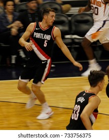 PAT CONNAUGHTON Guard-forward For The Portland Trailblazers At Talking Stick Resort Arena In Phoenix Arizona USA October 11,2027.