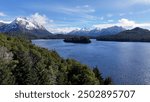 Patagonia Skyline At Bariloche In Rio Negro Argentina. Snow Capped Mountain. Chico Circuit. Bariloche Argentina. Winter Travel. Patagonia Skyline At Bariloche In Rio Negro Argentina.