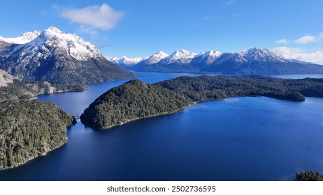 Patagonia Skyline At Bariloche In Rio Negro Argentina. Snow Capped Mountain. Chico Circuit. Bariloche Argentina. Winter Travel. Patagonia Skyline At Bariloche In Rio Negro Argentina. - Powered by Shutterstock