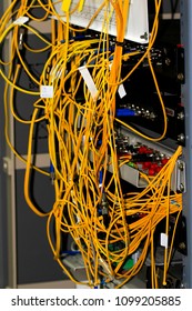 Patch Cord Cables Were Not Organized.