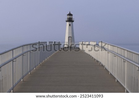 The Patchogue lighthouse sits at the end of a jetty to help guide vessels crossing the Great South Bay from Fire Island to Long Island's south shore.  It stands 22 feet tall and is solar powered.