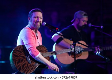 PATCHOGUE, NY-FEB 3: Musician Craig Morgan (L) Performs Onstage At The Emporium On February 3, 2016 In Patchogue, New York.