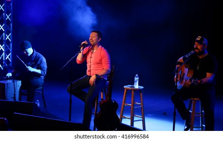 PATCHOGUE, NY-FEB 3: Musician Craig Morgan (C) Performs Onstage At The Emporium On February 3, 2016 In Patchogue, New York.