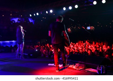 PATCHOGUE, NY-MAR 9: Singer Jessie James Decker Performs Onstage At The Emporium On March 9, 2016 In Patchogue, New York.