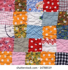 Patchwork Quilt Baby Blanket Background