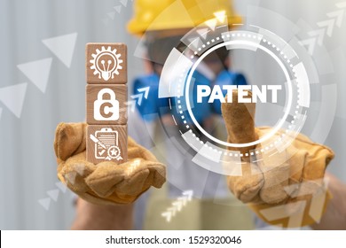 Patent Industry concept. Patented industrial innovative invention and technology.