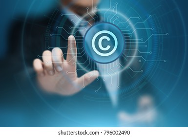 Patent Law Copyright Intellectual Property Business Internet Technology Concept.