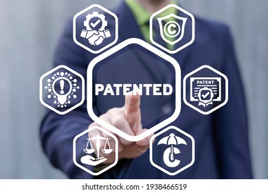 Patented Innovation And Technology. Concept Of Patent. Law Protection Intellectual Property And Copyright.