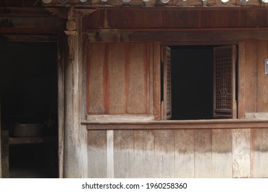 Patern In Door And Stone Carving At The Vuong's House, Ha Giang Province, Vietnam