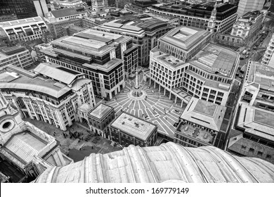 Paternoster Square, view from St. Paul, London.
