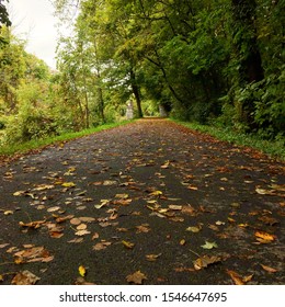 Path Along The Erie Canal In Autumn