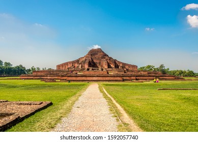 Path To The Ancient Ruins Of Monastery Somapura Mahavihara In Paharapur, Bangladesh