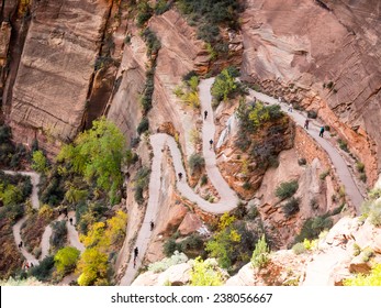 Path To Angels Landing In Zion National Park