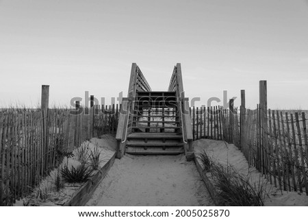 Path to the beach in Kismet, Fire Island, New York