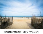 Path to the beach in Rehoboth Beach, Delaware.