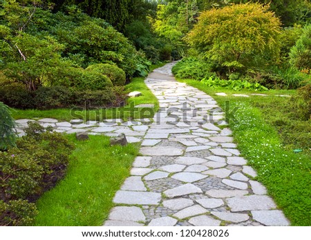 Path in botanical garden